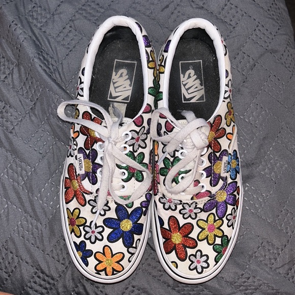 Vans colorful flowers plateform shoes - Picture 3 of 4
